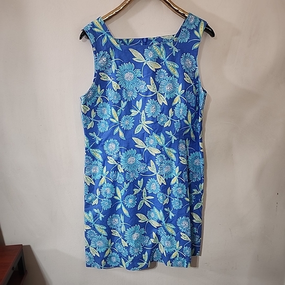 Lilly Pulitzer Plus size Vintage Linen Dragonfly Shift Dress. Size 16 - Picture 6 of 9